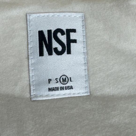 NSF Toni Teddy Faux Fur Long Duster Coat in Ivory Size M - Picture 7 of 14